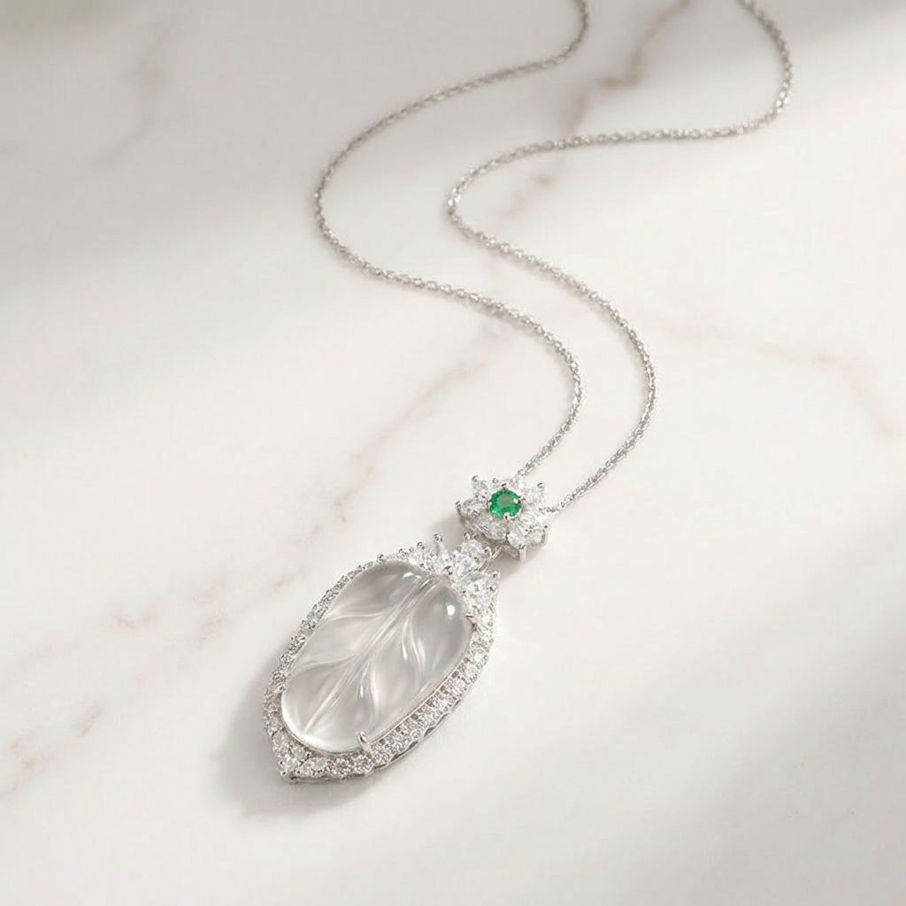 Silver Leaf Necklace