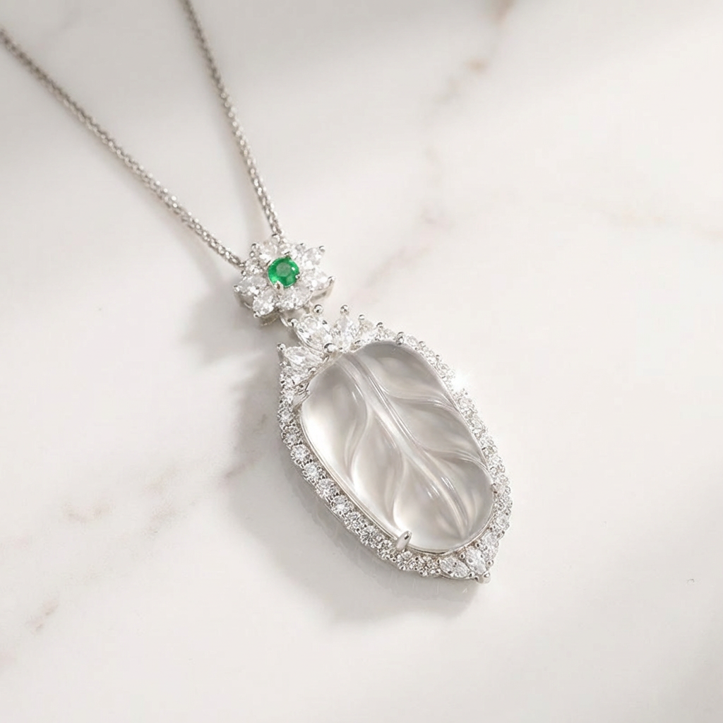 Silver Leaf Necklace