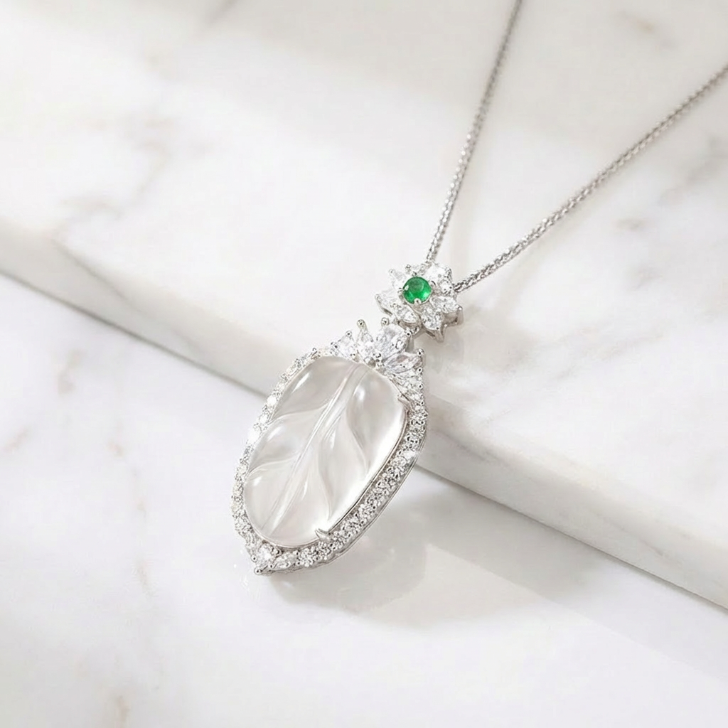 Silver Leaf Necklace