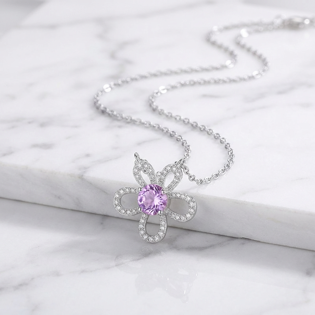 Sunflower Gem Necklace